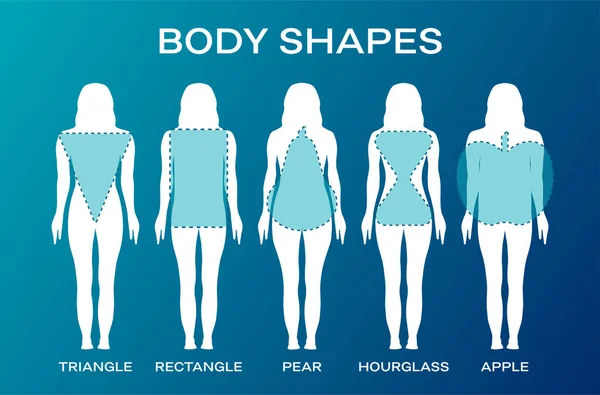 Blue Woman Body Shape Fundo Ilustração —  Vetores de Stock