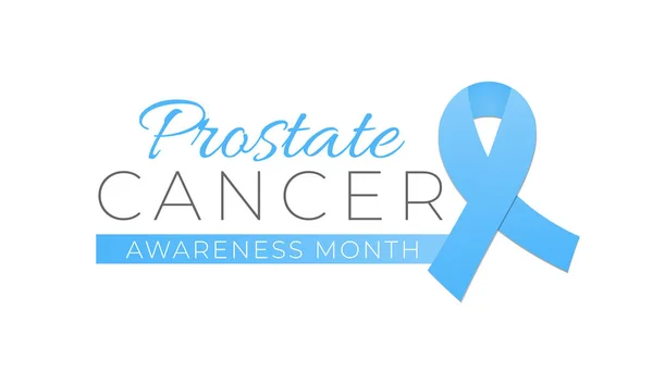 Prostatakrebs Awareness Month Isolated Logo Symbolzeichen — Stockvektor