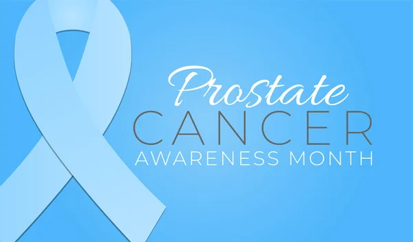 Blue Prostate Cancer Awareness Month Fondo Ilustración — Archivo Imágenes Vectoriales