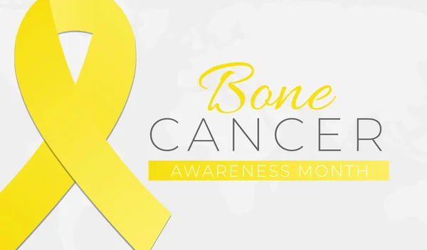 Bone Cancer Awareness Mês Fundo Ilustração Banner — Vetor de Stock