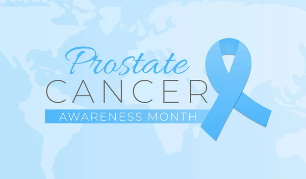 Prostatakrebs Bewusstsein Monat Hintergrund Illustration — Stockvektor