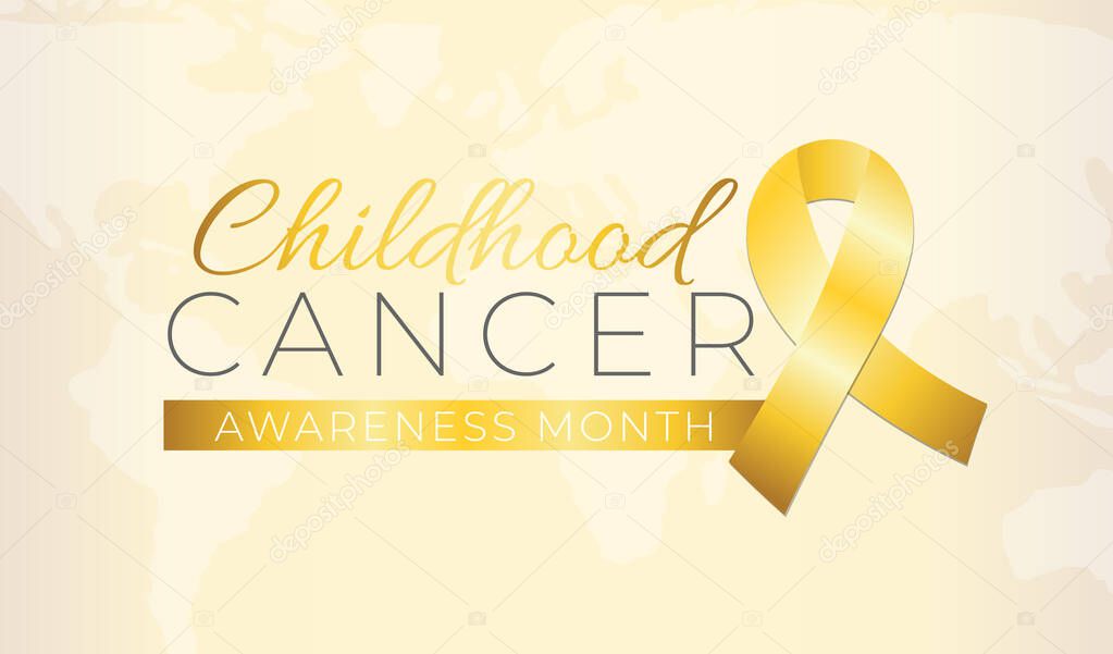 Childhood Cancer Awareness Month Background Illustration