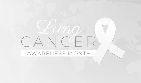 Świadomość Raka Płuc Miesiąc Ilustracja — Wektor stockowy