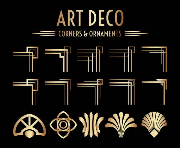 Geometrik Gatsby Sanat Deko Köşesi ve Süsleme Seti