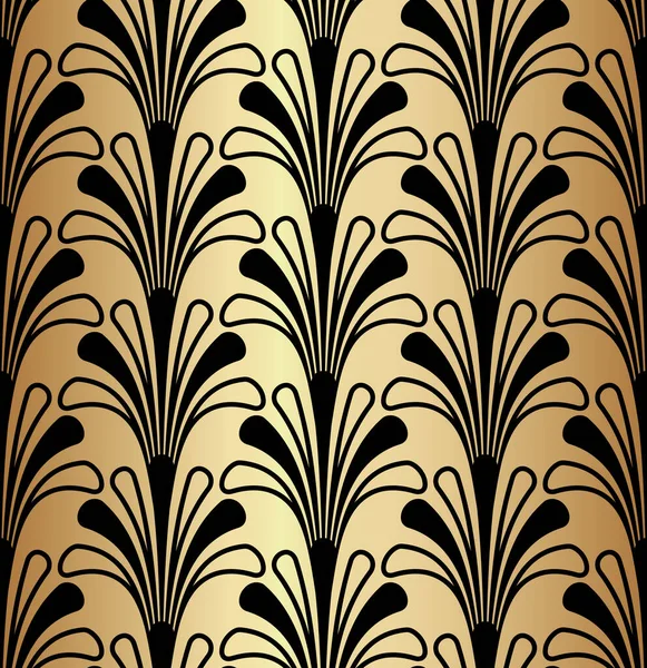 Art Deco Gatsby Ornament Outline Patroon Achtergrond — Stockvector