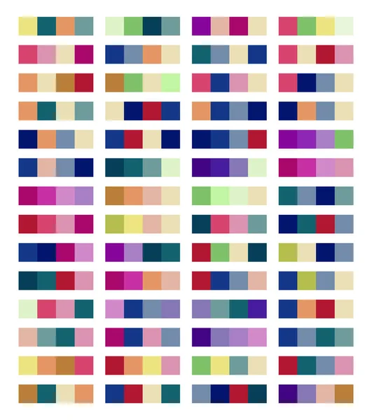 Renk Paleti Örnekleri Vektör Tasarımı — Stok Vektör