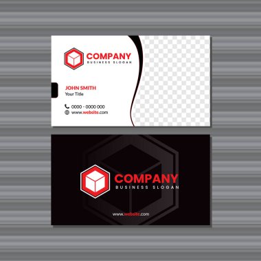 Fotoğraf ve Logo için Yer ile İş Kartı Tasarımı