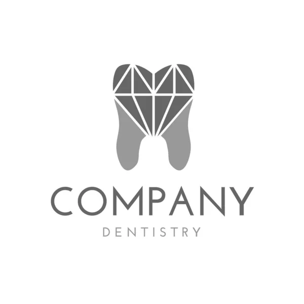Elmaslı Dişçi Dişçi Logosu — Stok Vektör