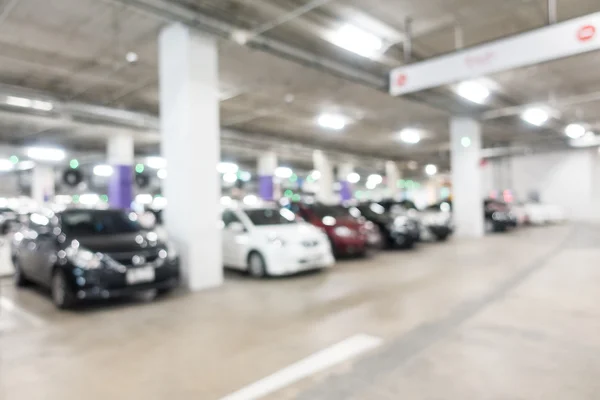 Blur car parking lot interior — Stock Photo, Image