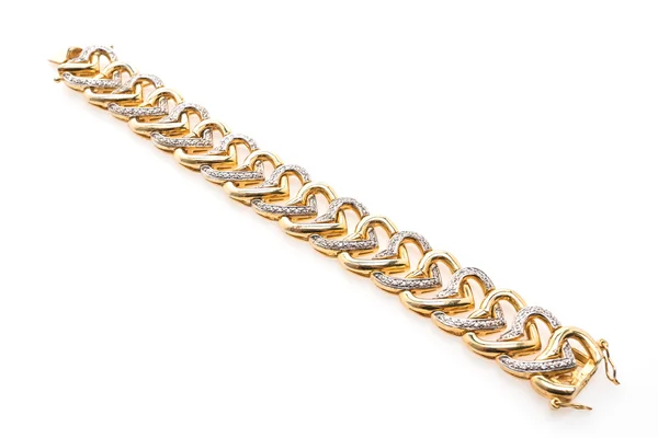 Luxury gold bracelet — Stock Photo, Image