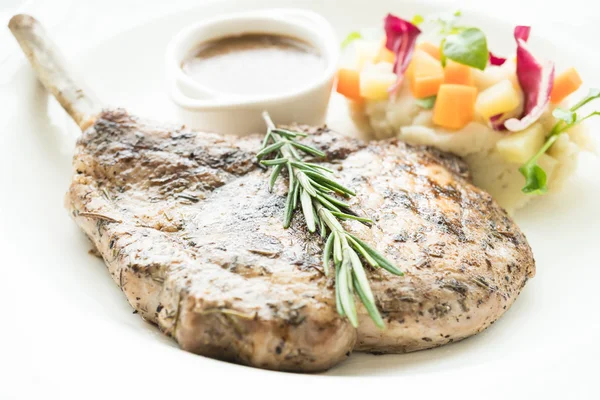 Grilled pork chop steak — Stock Photo, Image