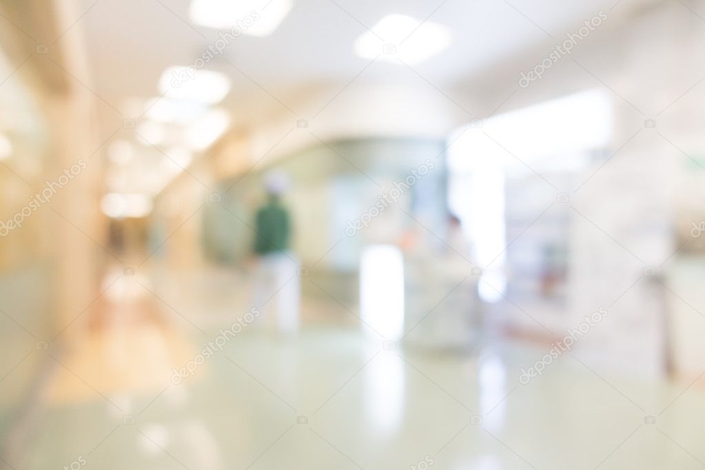 blur hospital interior