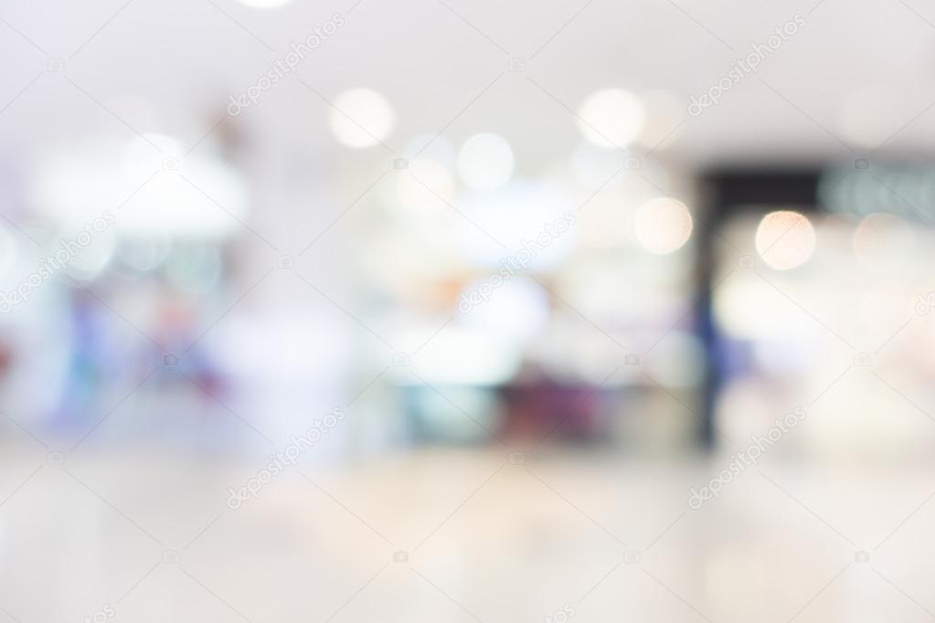 blur shopping mall interior