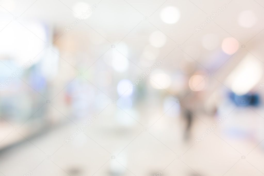 blur shopping mall interior