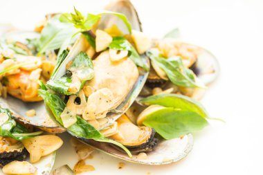 Lezzetli kızarmış midye