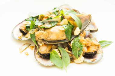 Lezzetli kızarmış midye