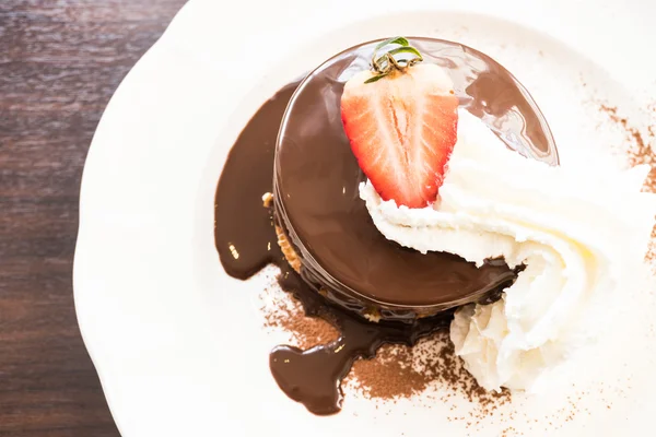 Delicious chocolate pancakes — Stock Photo, Image