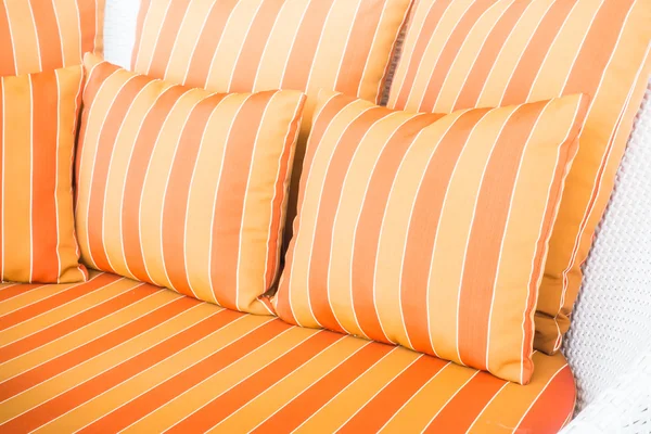 Pillows on sofa decoration — Stock Photo, Image