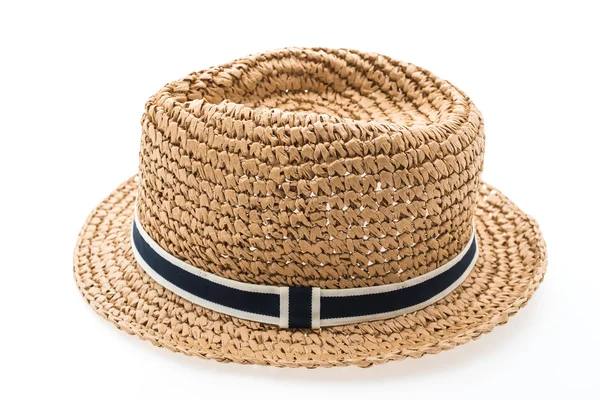 Straw hat for man on white — Stock Photo, Image