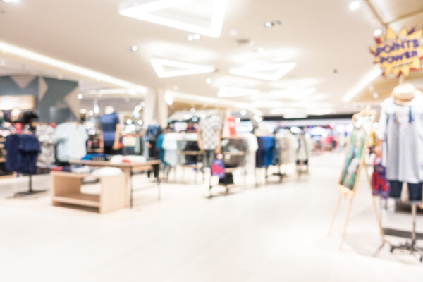 blur shopping mall interior