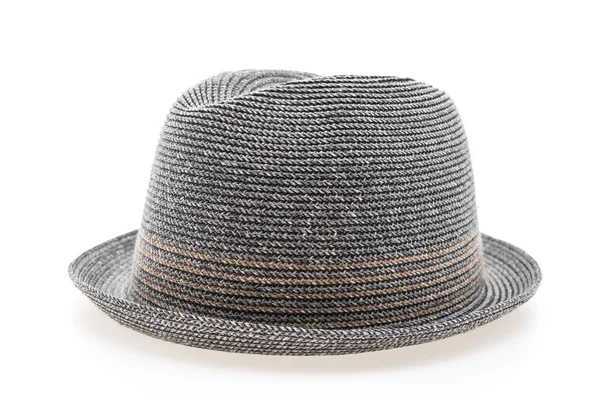 Stro hoed voor man op wit — Stockfoto