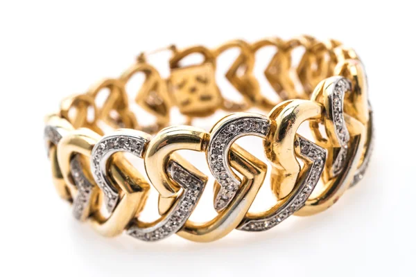 Luxury gold bracelet — Stock Photo, Image