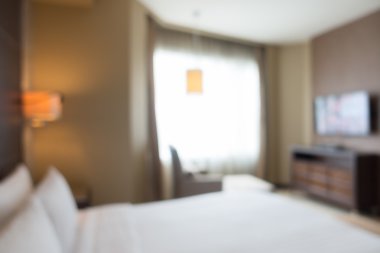 Soyut bulanıklık yatak odası