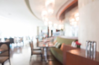 Restoran ve kafe bulanıklık iç
