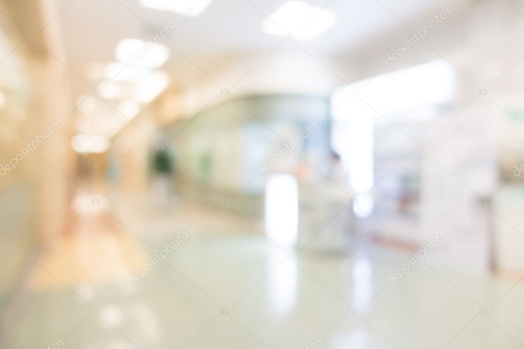 blur hospital interior