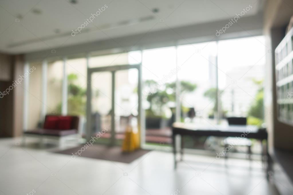 blur hotel lobby lounge interior 