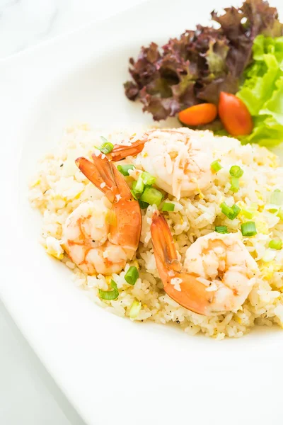 Fries rice with shrimp — Stock Photo, Image