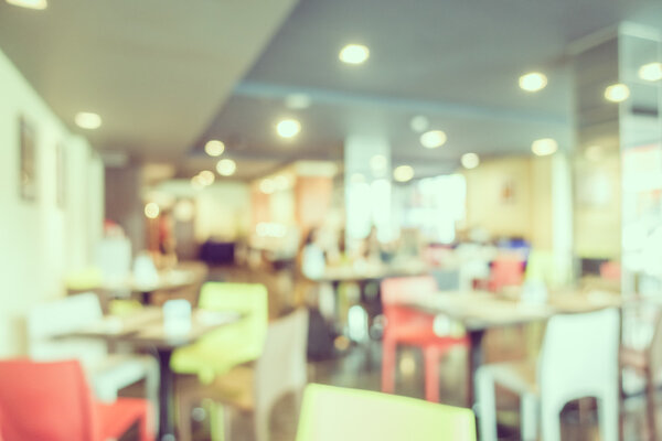 blur coffee shop and restaurant