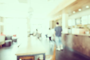 Soyut bulanıklık kahve dükkanı