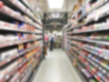 Soyut bulanıklık süpermarket