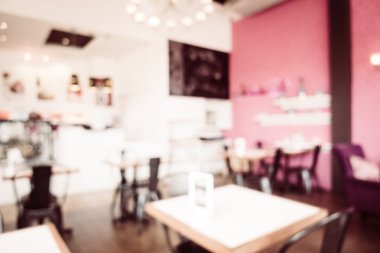 Soyut bulanıklık kahve dükkanı