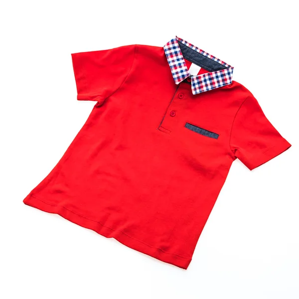 Rood polo shirt — Stockfoto