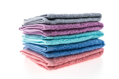 renkli yığını banyo Havlu