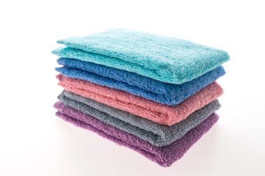 renkli yığını banyo Havlu