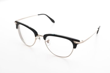 Gözlük giymek izole 