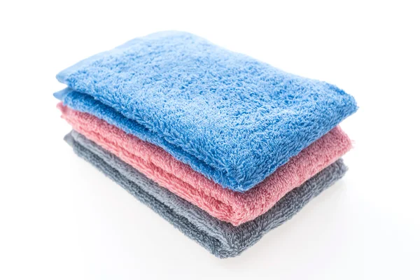 Zásobník barevných ručníků — Stock fotografie