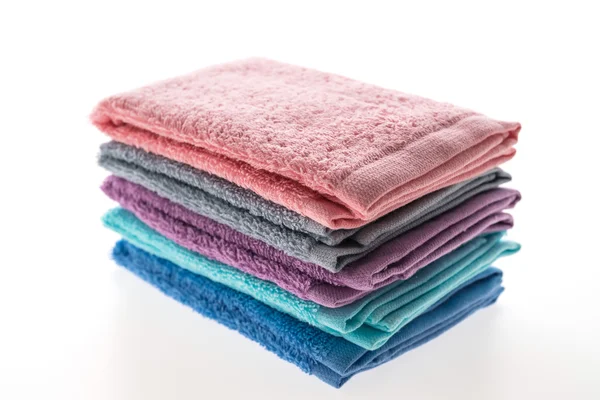 Pile de coloré de serviettes de bain — Photo