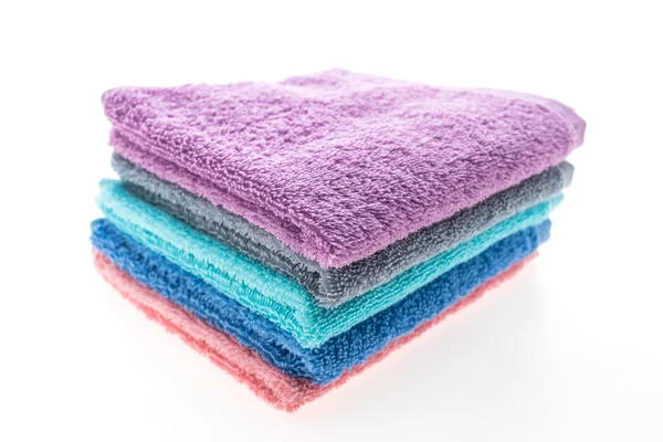 Zásobník barevných ručníků — Stock fotografie