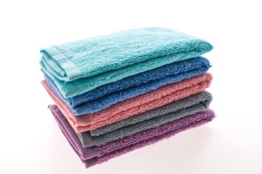 renkli yığını banyo Havlu