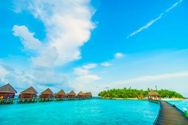 Güzel tropikal Maldivler ada — Stok fotoğraf
