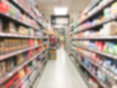 Soyut bulanıklık süpermarket