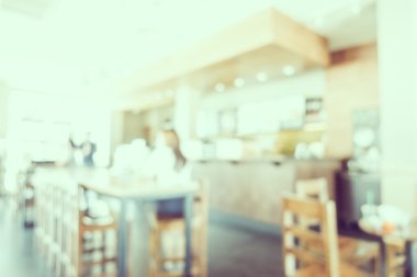 Soyut bulanıklık kahve dükkanı