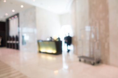 Otel lobi salonu bulanıklık