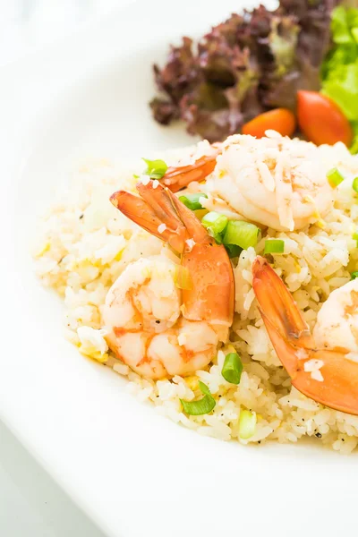 Arroz de patatas fritas con camarones — Foto de Stock