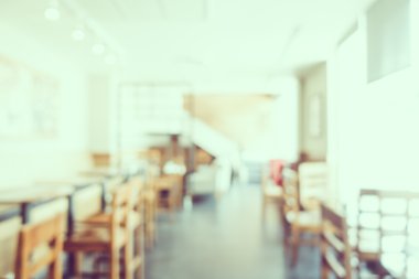 Soyut bulanıklık kahve dükkanı