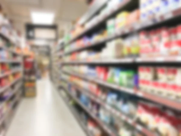 Supermercado de borrão abstrato — Fotografia de Stock